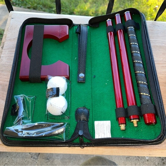 New Executive Golf Putting Set - Solid Wood Vintage INNOVAGE SPORTS - Picture 4 of 6